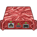 Meat proxy emoji, front view
